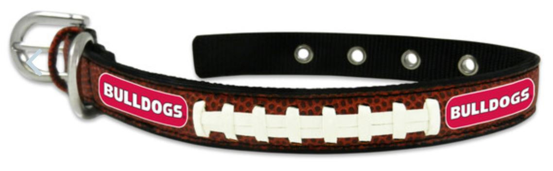 Officially Licensed University of Georgia Bulldogs Football Leather Dog