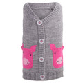 Pet Dog Knit Pig Sweater Cardigan