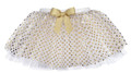 Ganz Baby Christmas / Holiday Tutu White with Gold Dots (0 - 12 Months)