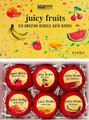 "Juicy Fruit" Gift Set 6 Handmade  Spa Bath Bomb Bath Melts by Brubaker 