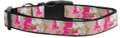 Pink Camo Premium Ribbon Dog Collar OR Lead