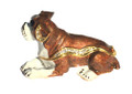 Boxer with Crystals Hinged Bejeweled Trinket Box by Portman Studios