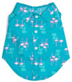 Preppy Pink and Teal Flamingo Dog Shirt by Worthy Dog