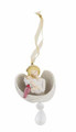 Grasslands Road Holiday Impressions Angel Ornament w/Crystal Baby and Cardinal