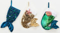 Sequined Mermaid Tail Christmas Holiday Stockings