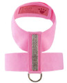 Perfect Pink Giltmore Three Row Swarovski Crystal Ultrasuede Tinkie Harness