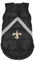 Officially Licensed NFL New Orleans Saints Football Puffer Vest for Dogs