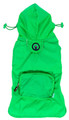 Green Packaway Raincoat for Pets by Fab Dog - Sizes XS - L