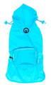 Blue Packaway Compact Raincoat for Pets by Fab Dog - Sizes XS - L