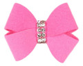 Perfect Pink Nouveau Hair Bow with Swarovski Crystals by Susan Lanci