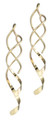 Handmade Gold Filled Bold Double Spiral Earrings by Mark Steel