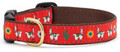 Llama & Cactus Premium Ribbon Dog Collar by Up Country Sizes S - L