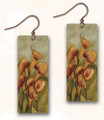 Hypo-allergenic Antiqued Copper Calla Lilies SH42CE Abstract Earrings by Illustrated Light / DC Designs