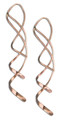 Handmade Rose Gold Filled Double Spiral Earrings by Mark Steel