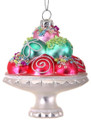 Colorful 4" Bonbons On Cake Plate Ornament by Regency International