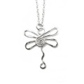 Anju Silver Plated Dragonfly Necklace