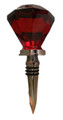Red Diamond Knob Wine Bottle Stopper