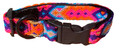 Bright Colors Premium Vegan Hand Woven by Mayans Dog Collar by Heka Pet - Size M/L