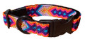 Warm & Bright Colors Premium Vegan Hand Woven by Mayans Dog Collar by Heka Pet - Size M/L