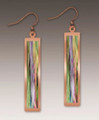Hypo-allergenic Multicolored & Copper Colored Earrings by Illustrated Light 3NSE