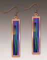 Hypo-allergenic Blue & Copper Multicolored Earrings by Illustrated Light HDSE