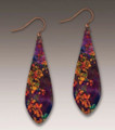 Hypo-allergenic Purple Multicolored Earrings by Illustrated Light ME12LE
