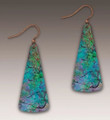 Hypo-allergenic Teal & Aqua Multicolored Earrings by Illustrated Light ME20Z