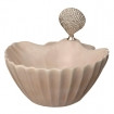 Dip Bowl with Scallop Shell Spreader