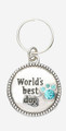 "Worlds Best Dog" Pet Collar Charm / Tag 