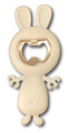 Silly White Bunny Bottle Opener