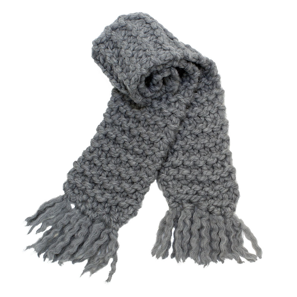 chunky knit scarf