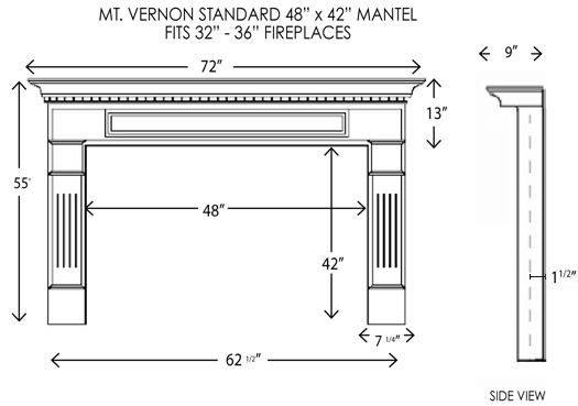 Wood Fireplace Mantels 