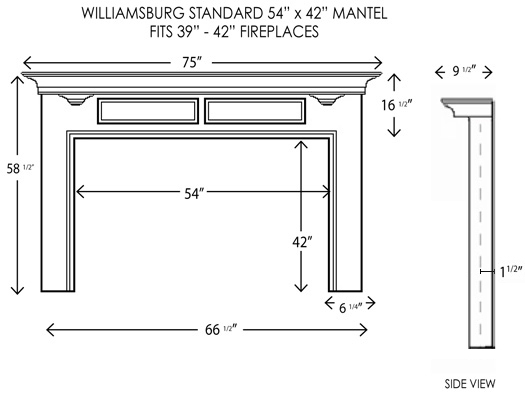 Standard Fireplace Opening Dimensions - Design Talk