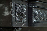 The Versailles shown in Regal Black with white veining.