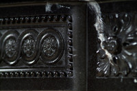 The Versailles shown in Regal Black with white veining.