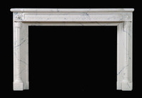 The Versailles marble mantel.