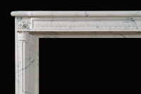 The Versailles marble mantel.