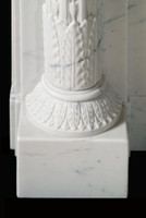 The Versailles marble mantel.