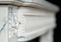 The Versailles marble mantel.