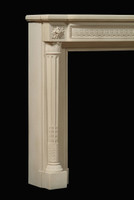 The Versailles marble mantel.