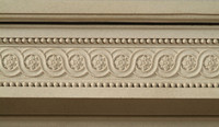 The Versailles marble mantel.