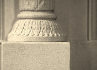 The Versailles marble mantel.