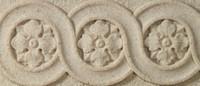 The Versailles marble mantel.