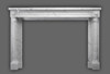 The Versailles Neoclassical style with beautifuly tapered legs on this marble mantel.