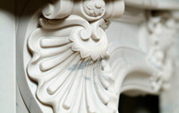 Beautiful styling and details on all our reproduction marble mantels