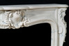 The Louis XIV style marble mantel in carrara marble