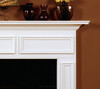 Picture frames add to the style of the Danbury mantel.