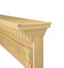 Shown with raised protective edge trim in paint grade unfinished