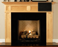 Black granite shown with Concord mantel.