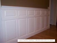 Raised panels painted white.